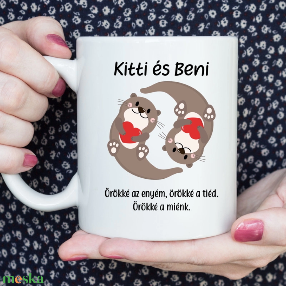 Vidrás bögre pároknak - otthon & életmód - konyhafelszerelés, tálalás - tálalás - bögre & csésze - Meska.hu Vidrás bögre pároknak - otthon & életmód - konyhafelszerelés, tálalás - tálalás - bögre & csésze - Meska.hu