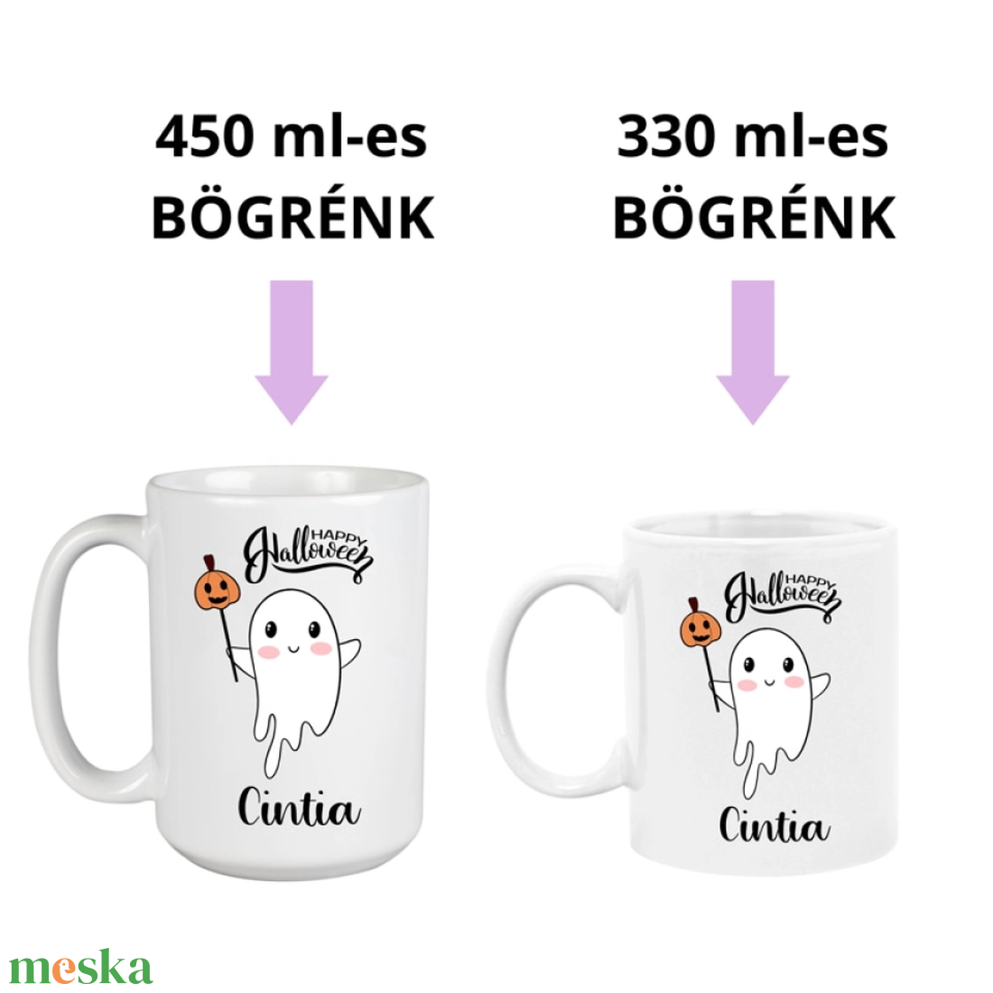 Szellemes, halloweeni bögre - otthon & életmód - konyhafelszerelés, tálalás - tálalás - bögre & csésze - Meska.hu