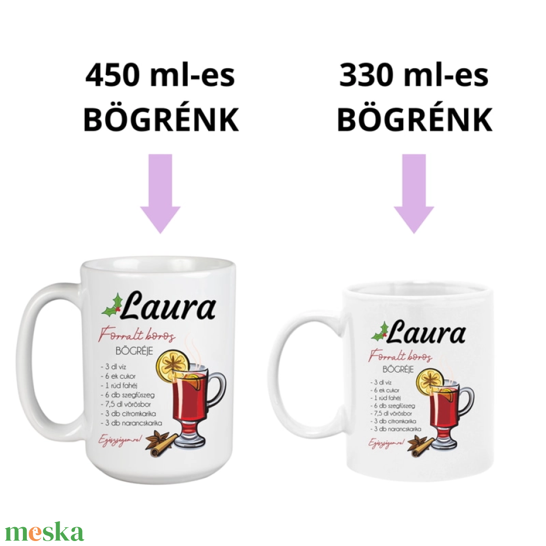 Forralt boros bögre  karácsonyi ajándék ötlet - otthon & életmód - konyhafelszerelés, tálalás - tálalás - bögre & csésze - Meska.hu