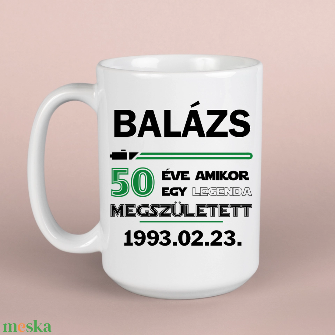 50. szülinapra ajándék lézerkardos egyedi bögre - otthon & életmód - konyhafelszerelés, tálalás - tálalás - bögre & csésze - Meska.hu 50. szülinapra ajándék lézerkardos egyedi bögre - otthon & életmód - konyhafelszerelés, tálalás - tálalás - bögre & csésze - Meska.hu