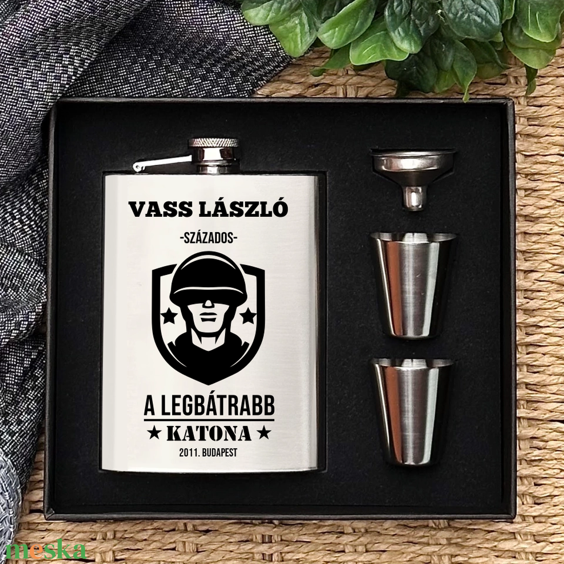 Katona ajándék  különleges flaska szett - otthon & életmód - konyhafelszerelés, tálalás - flaska, csatos üveg - Meska.hu