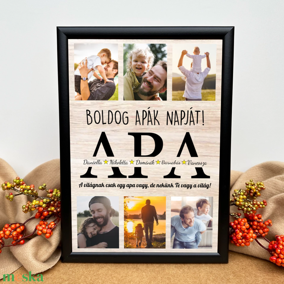 Apák napi fényképes ajándék kép akciós termékkép 1