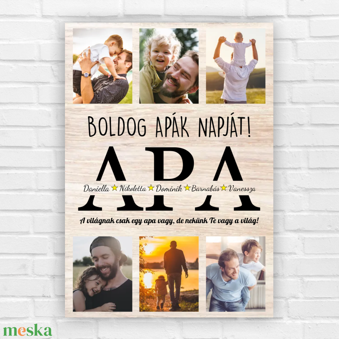 Apák napi fényképes ajándék kép - otthon & életmód - dekoráció - kép & falikép - poszter - Meska.hu Apák napi fényképes ajándék kép - otthon & életmód - dekoráció - kép & falikép - poszter - Meska.hu