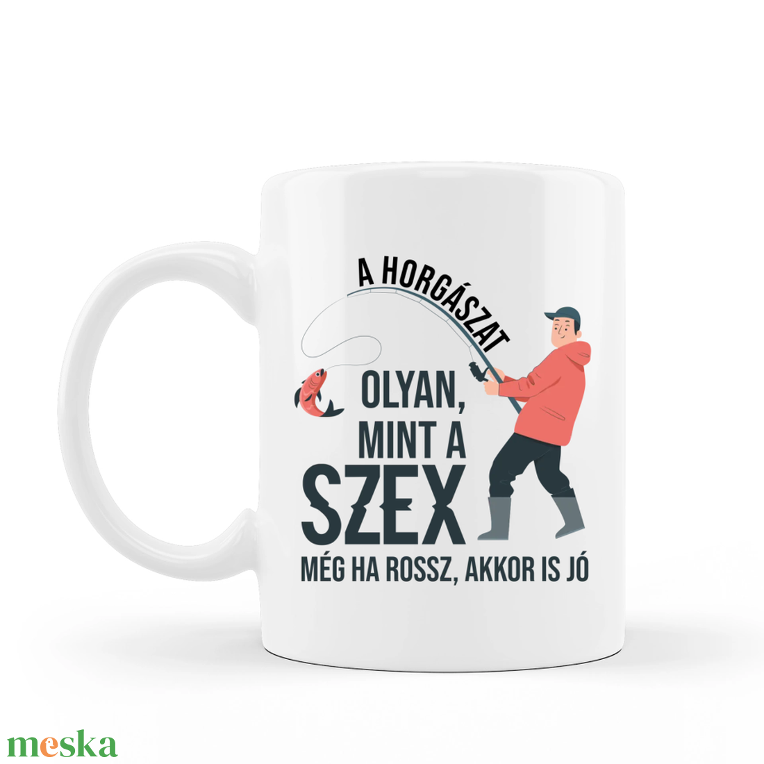 Poénos bögre horgászoknak - otthon & életmód - konyhafelszerelés, tálalás - tálalás - bögre & csésze - Meska.hu