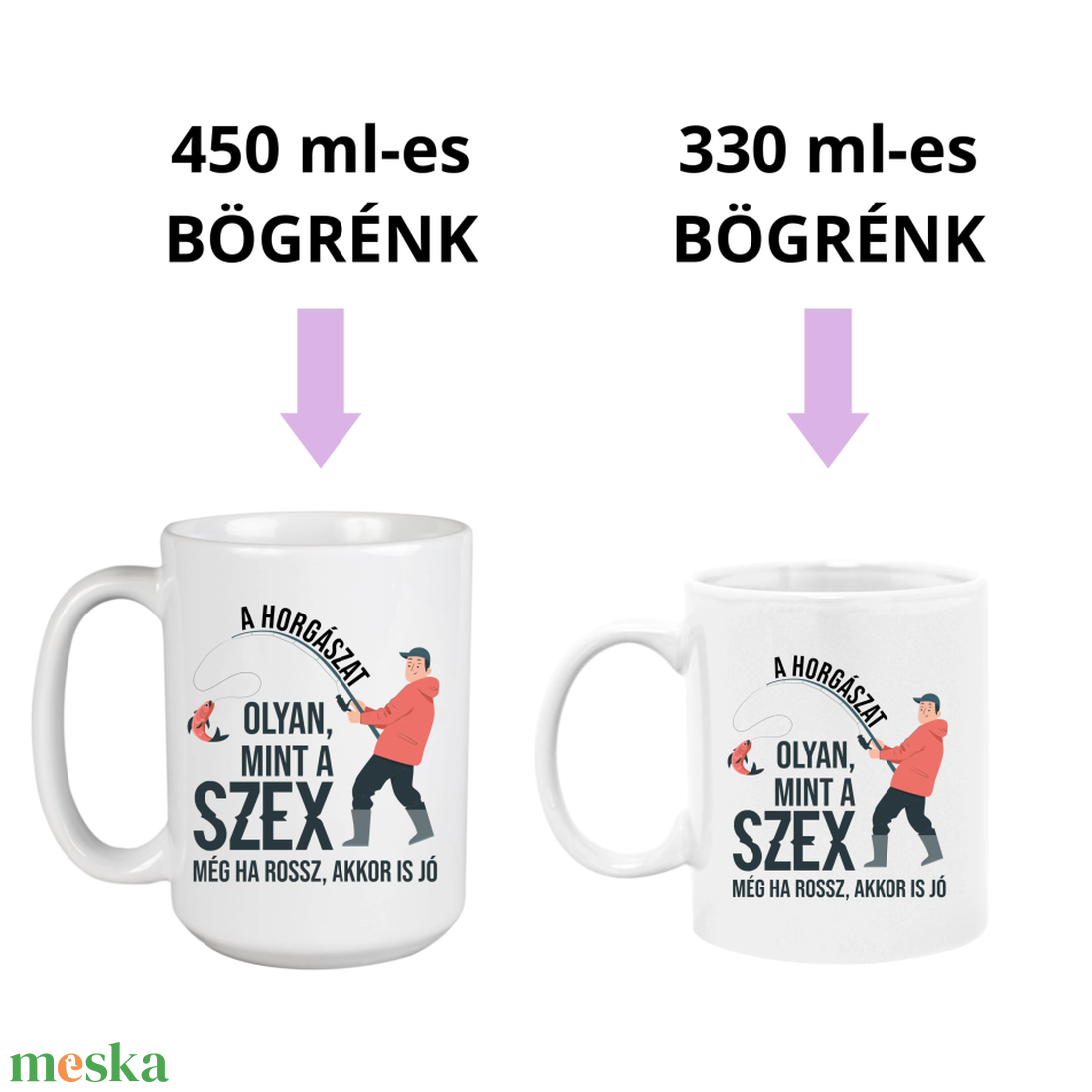 Poénos bögre horgászoknak - otthon & életmód - konyhafelszerelés, tálalás - tálalás - bögre & csésze - Meska.hu