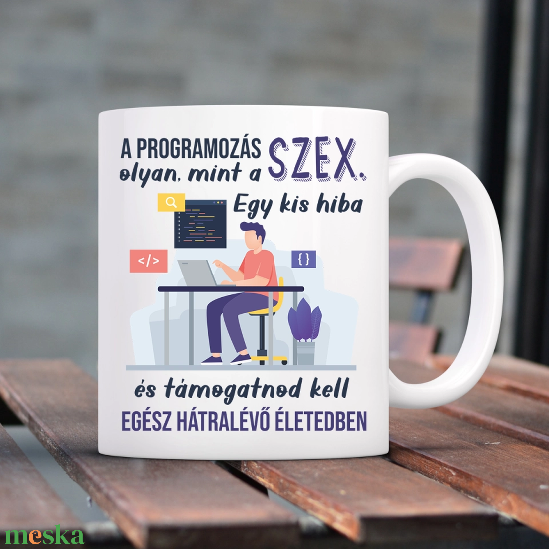 Poénos bögre informatikusnak akciós termékkép 1