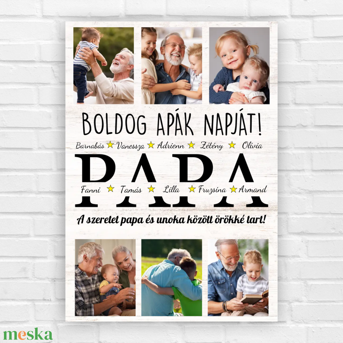 Fényképes ajándék kép nagypapáknak - otthon & életmód - dekoráció - kép & falikép - poszter - Meska.hu Fényképes ajándék kép nagypapáknak - otthon & életmód - dekoráció - kép & falikép - poszter - Meska.hu