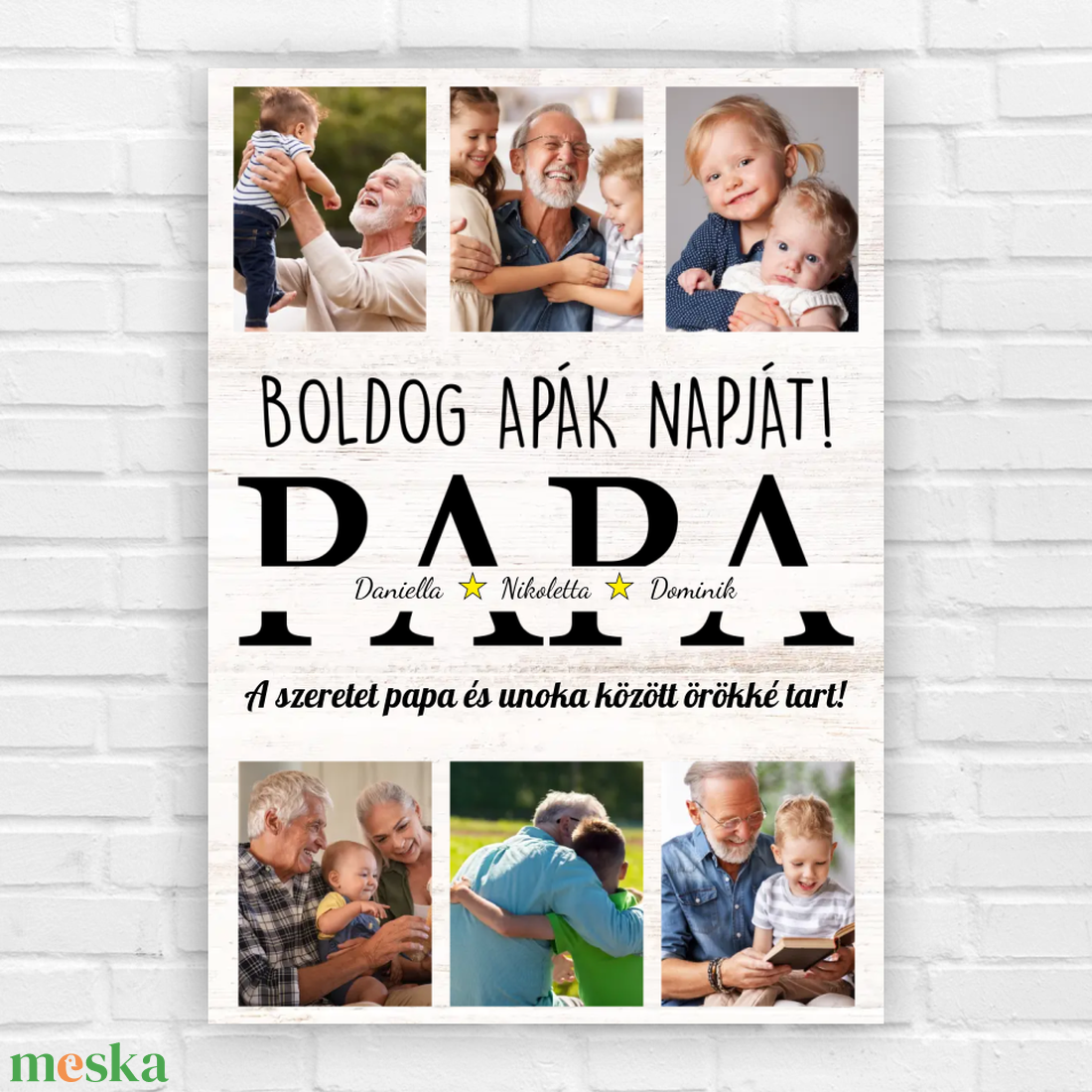 Fényképes ajándék kép nagypapáknak - otthon & életmód - dekoráció - kép & falikép - poszter - Meska.hu Fényképes ajándék kép nagypapáknak - otthon & életmód - dekoráció - kép & falikép - poszter - Meska.hu