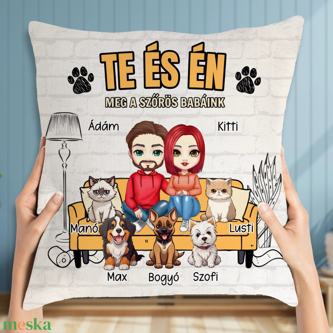 Te és én - kisállatos párna pároknak - otthon & életmód - lakástextil - párna & párnahuzat - Meska.hu Te és én - kisállatos párna pároknak - otthon & életmód - lakástextil - párna & párnahuzat - Meska.hu