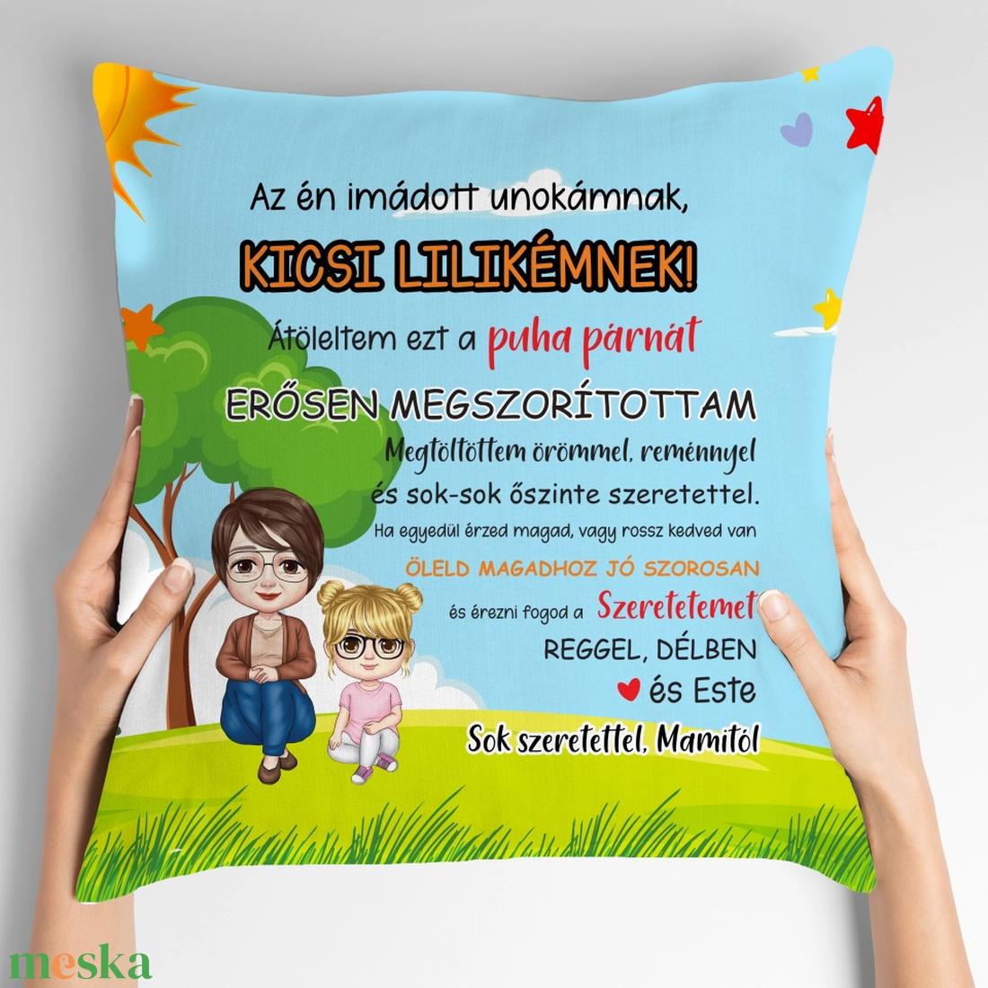 Ajándék unokának - vidám nagymamás párna - otthon & életmód - lakástextil - párna & párnahuzat - Meska.hu Ajándék unokának - vidám nagymamás párna - otthon & életmód - lakástextil - párna & párnahuzat - Meska.hu