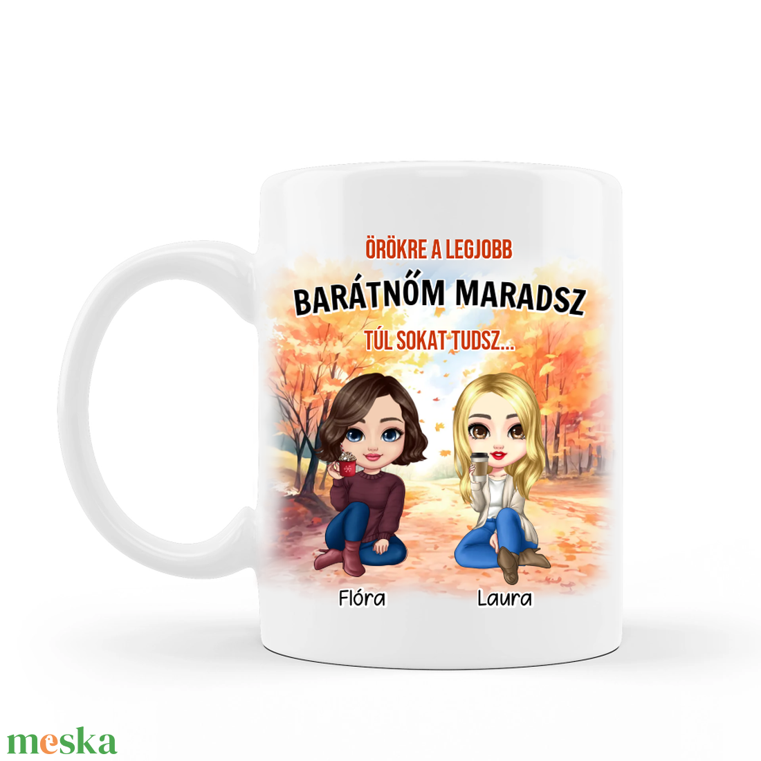 Őszi, csajos bögre barátnőknek - otthon & életmód - konyhafelszerelés, tálalás - tálalás - bögre & csésze - Meska.hu