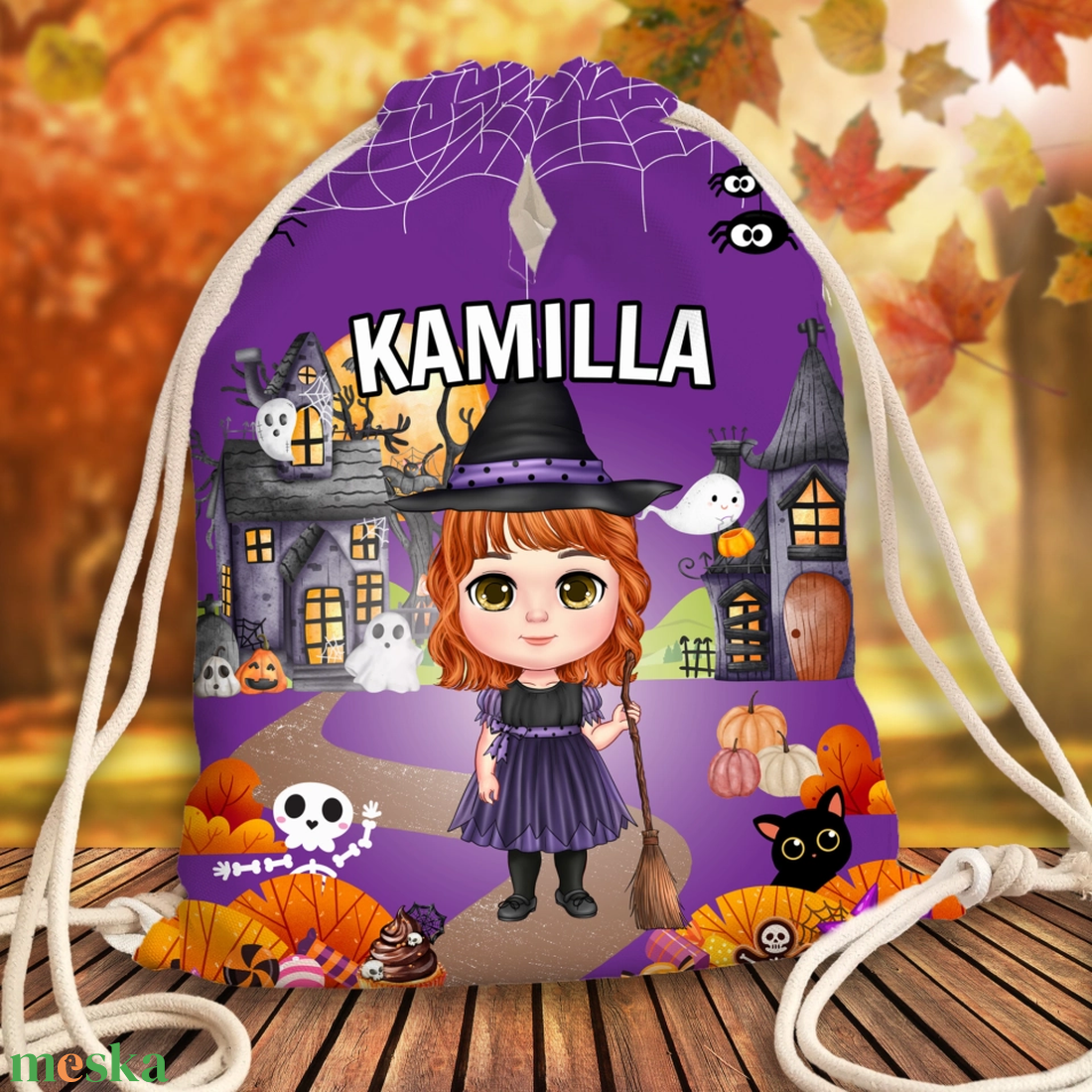 Halloween hátitáska és cukorka gyűjtő kislánynak - táska & tok - hátizsák - tornazsák, gymbag - Meska.hu Halloween hátitáska és cukorka gyűjtő kislánynak - táska & tok - hátizsák - tornazsák, gymbag - Meska.hu