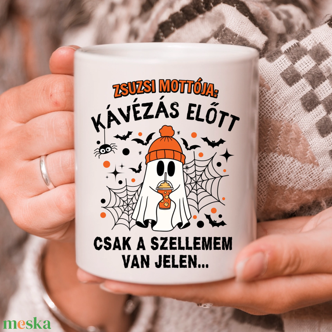 Névre szóló szellemes kávésbögre - otthon & életmód - konyhafelszerelés, tálalás - tálalás - bögre & csésze - Meska.hu
