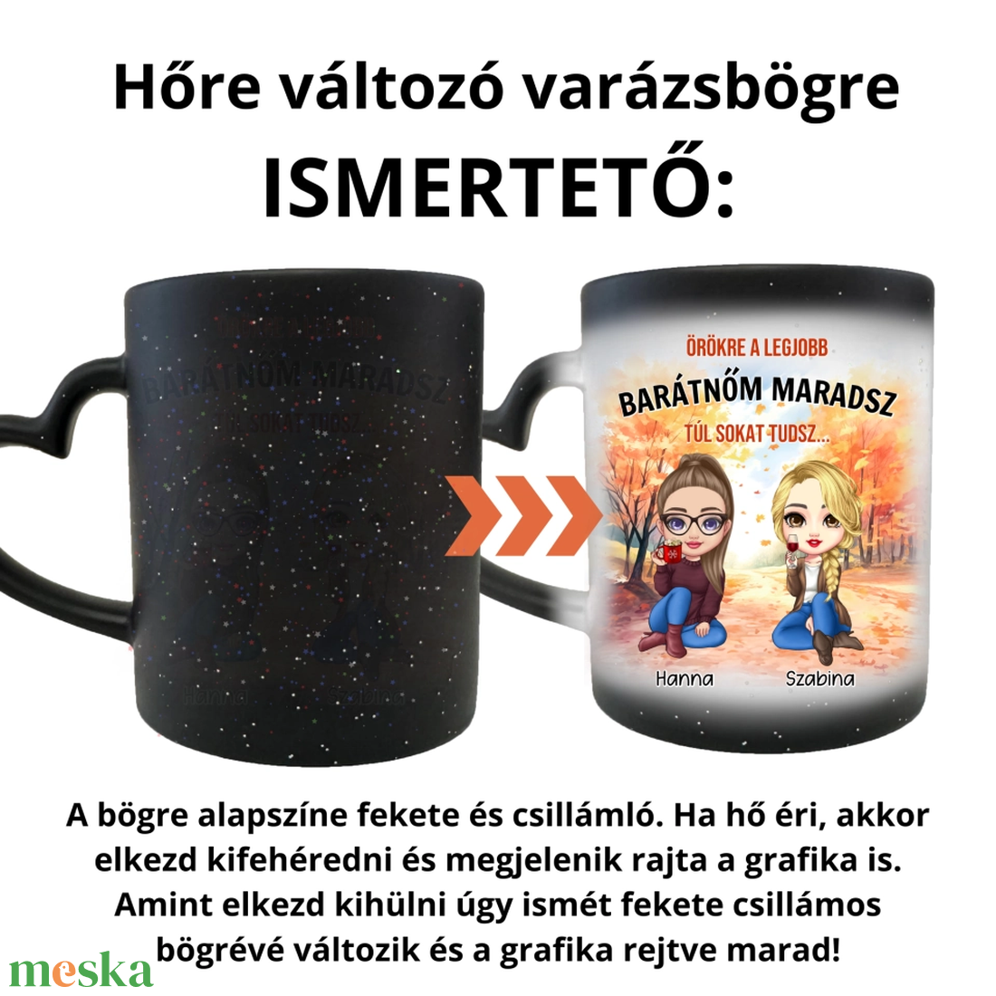 Őszi, glitteres hőre változó bögre barátnőknek - szív fogantyús - otthon & életmód - konyhafelszerelés, tálalás - tálalás - bögre & csésze - Meska.hu Őszi, glitteres hőre változó bögre barátnőknek - szív fogantyús - otthon & életmód - konyhafelszerelés, tálalás - tálalás - bögre & csésze - Meska.hu