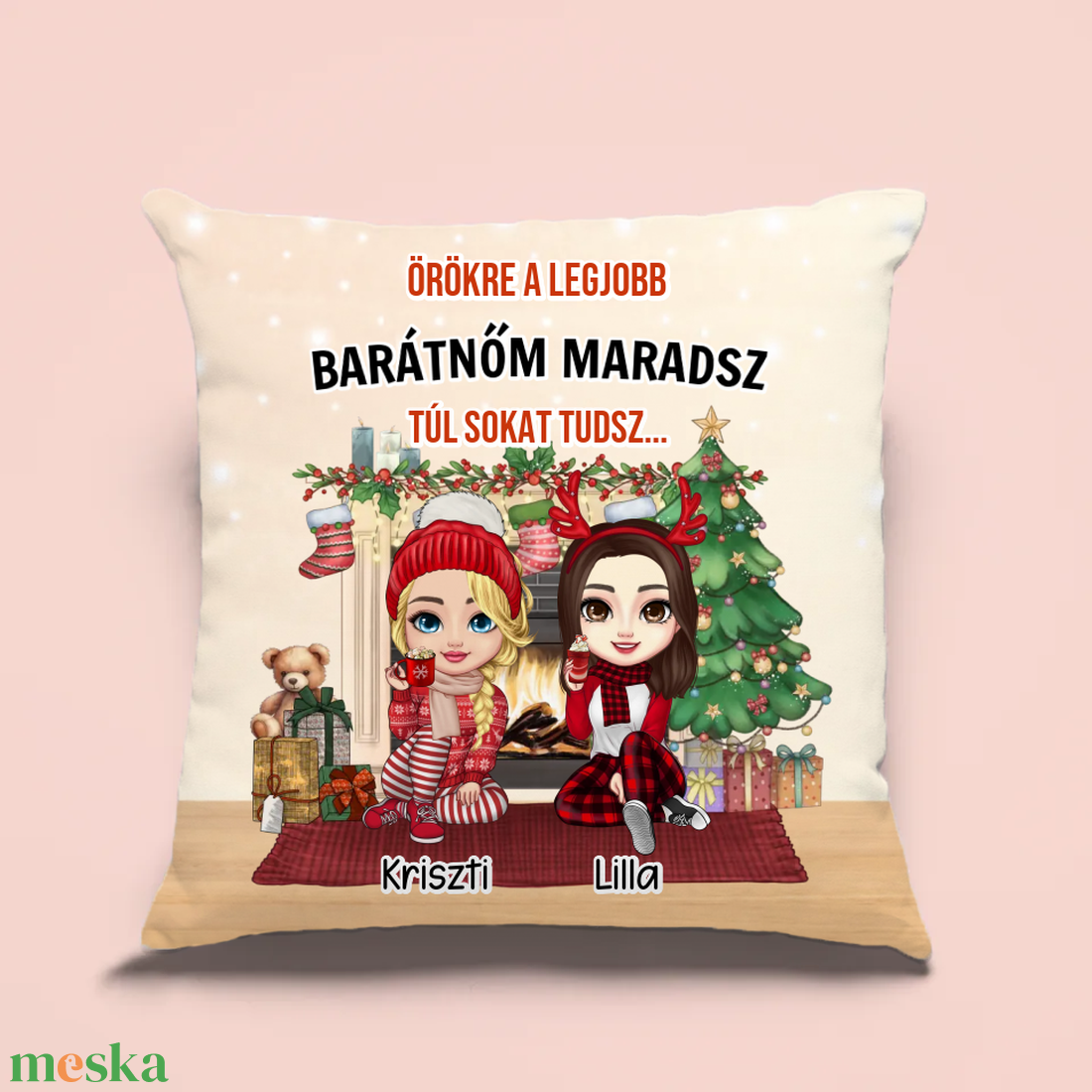 Karácsonyi párna legjobb barátnőnek - otthon & életmód - lakástextil - párna & párnahuzat - Meska.hu Karácsonyi párna legjobb barátnőnek - otthon & életmód - lakástextil - párna & párnahuzat - Meska.hu