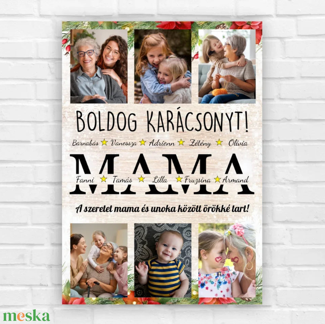 Karácsonyi, fényképes ajándék kép mamának - otthon & életmód - dekoráció - kép & falikép - poszter - Meska.hu Karácsonyi, fényképes ajándék kép mamának - otthon & életmód - dekoráció - kép & falikép - poszter - Meska.hu