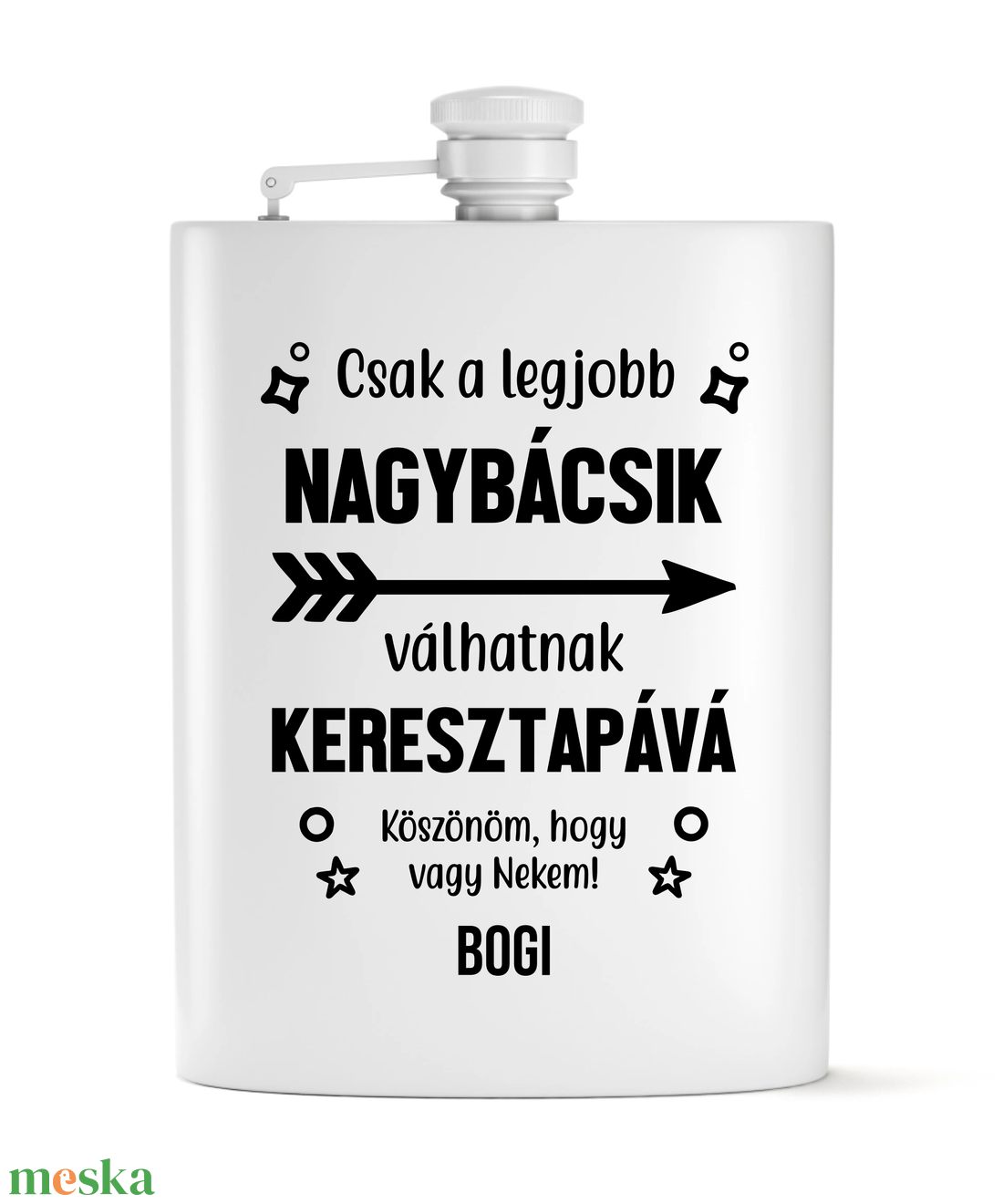 Keresztapának, ajándék flaska szett - otthon & életmód - konyhafelszerelés, tálalás - flaska, csatos üveg - Meska.hu