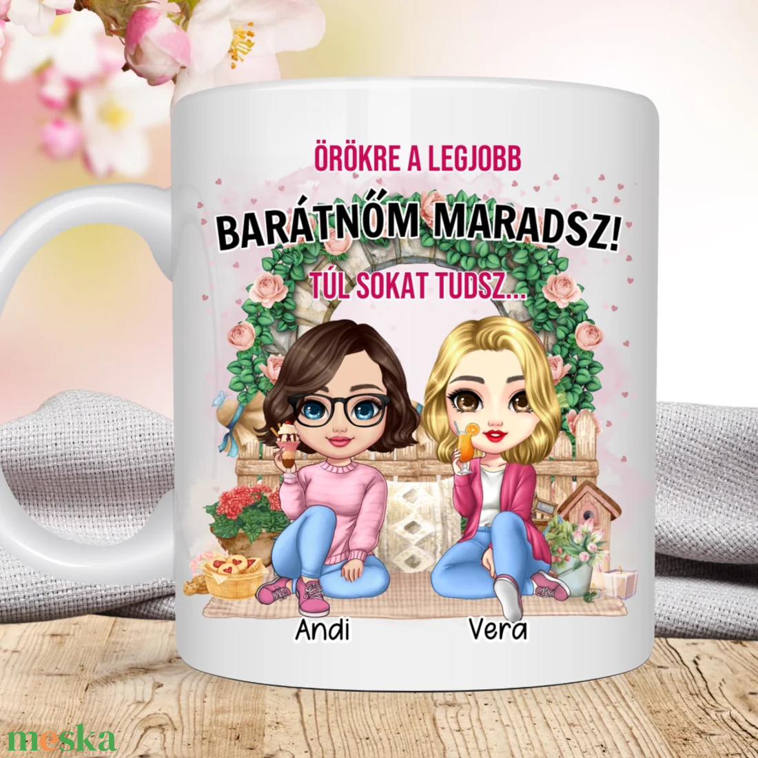 Tavaszi, csajos bögre barátnőknek - otthon & életmód - konyhafelszerelés, tálalás - tálalás - bögre & csésze - Meska.hu Tavaszi, csajos bögre barátnőknek - otthon & életmód - konyhafelszerelés, tálalás - tálalás - bögre & csésze - Meska.hu