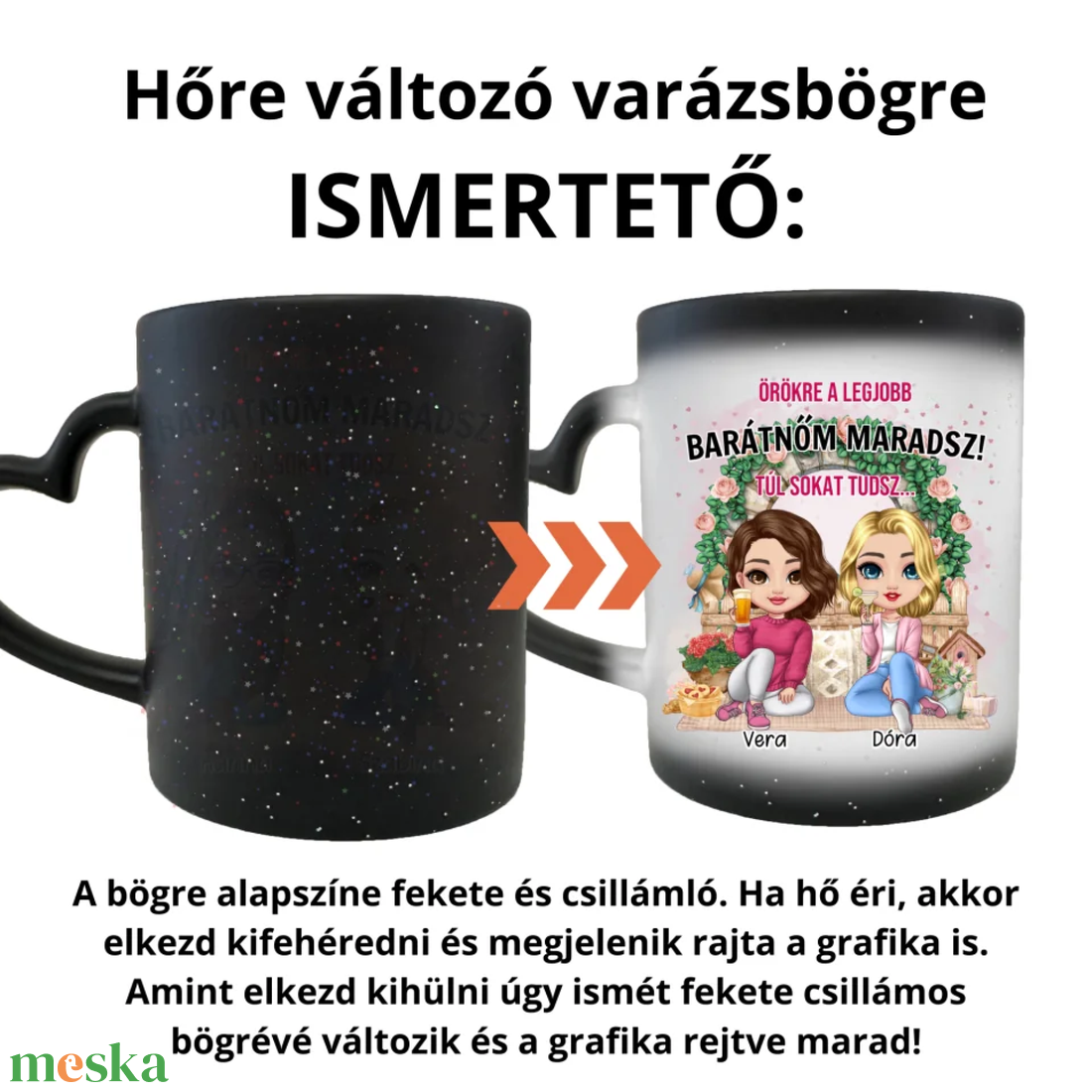 Tavaszi, glitteres hőre változó bögre barátnőknek - szív fogantyús - otthon & életmód - konyhafelszerelés, tálalás - tálalás - bögre & csésze - Meska.hu Tavaszi, glitteres hőre változó bögre barátnőknek - szív fogantyús - otthon & életmód - konyhafelszerelés, tálalás - tálalás - bögre & csésze - Meska.hu