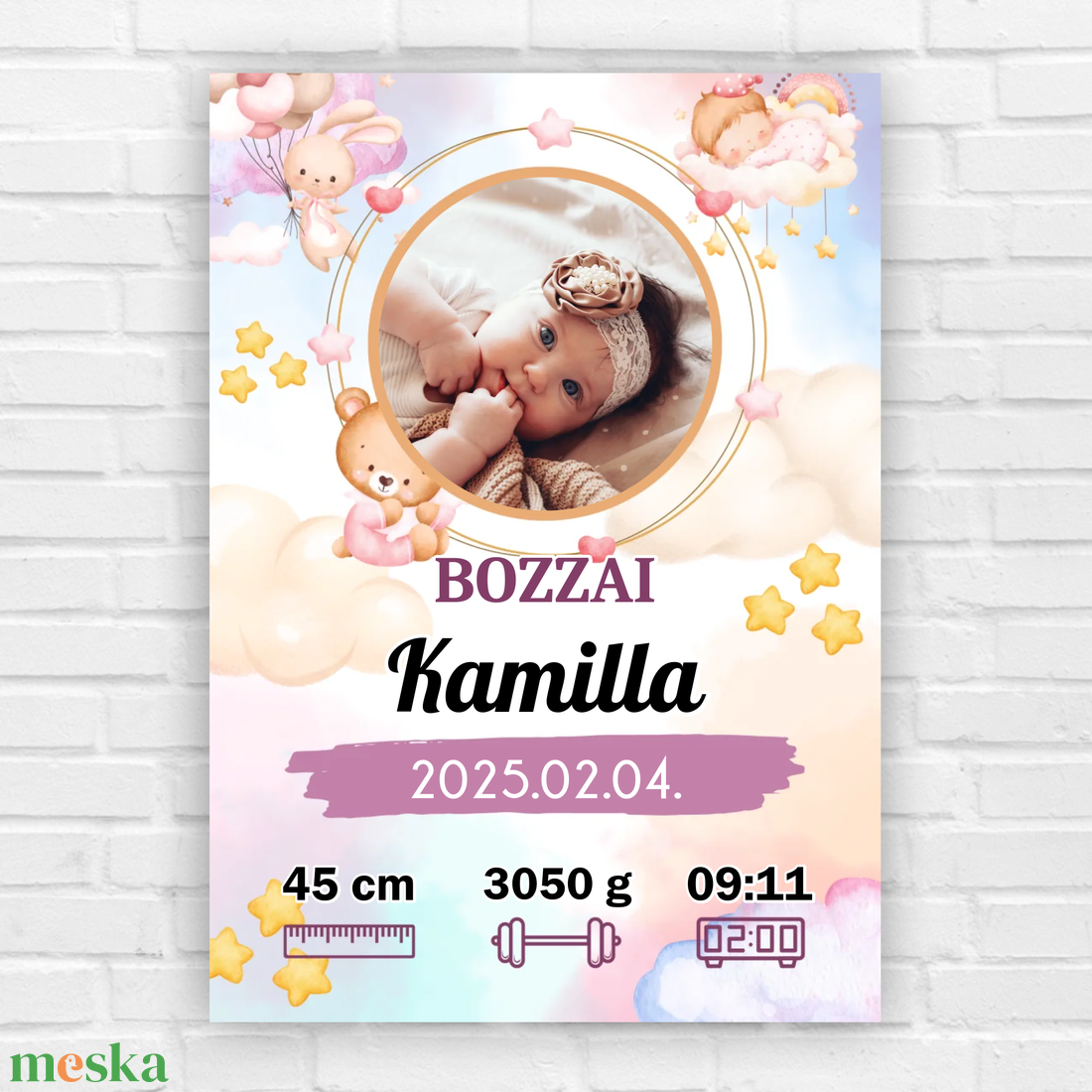 Kislányos baba emlékőrző kép - saját fotóval - otthon & életmód - dekoráció - kép & falikép - poszter - Meska.hu Kislányos baba emlékőrző kép - saját fotóval - otthon & életmód - dekoráció - kép & falikép - poszter - Meska.hu