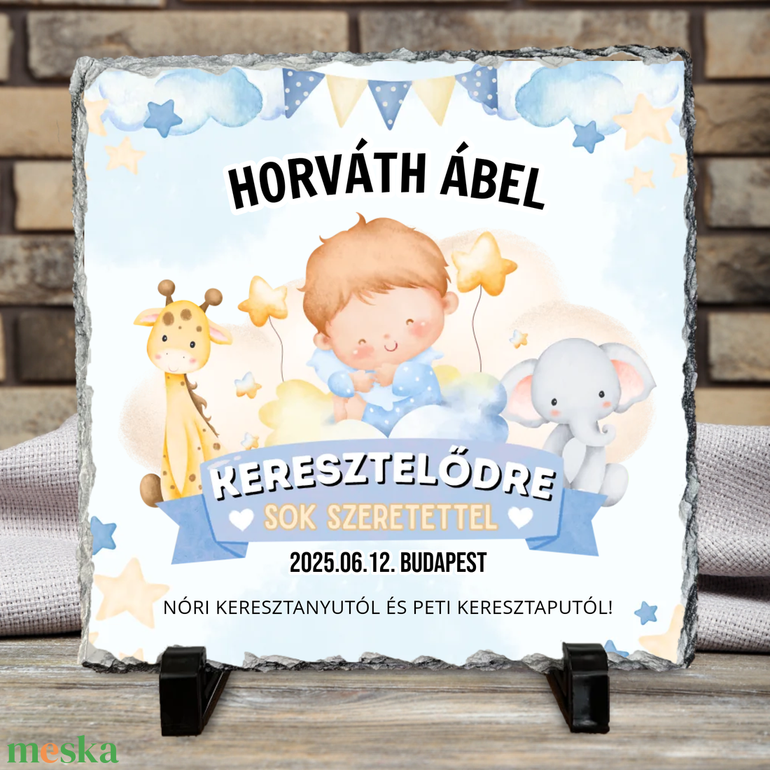 Cuki, kisfiús kőtábla keresztelőre - otthon & életmód - dekoráció - asztal és polc dekoráció - kavics & kő - Meska.hu Cuki, kisfiús kőtábla keresztelőre - otthon & életmód - dekoráció - asztal és polc dekoráció - kavics & kő - Meska.hu