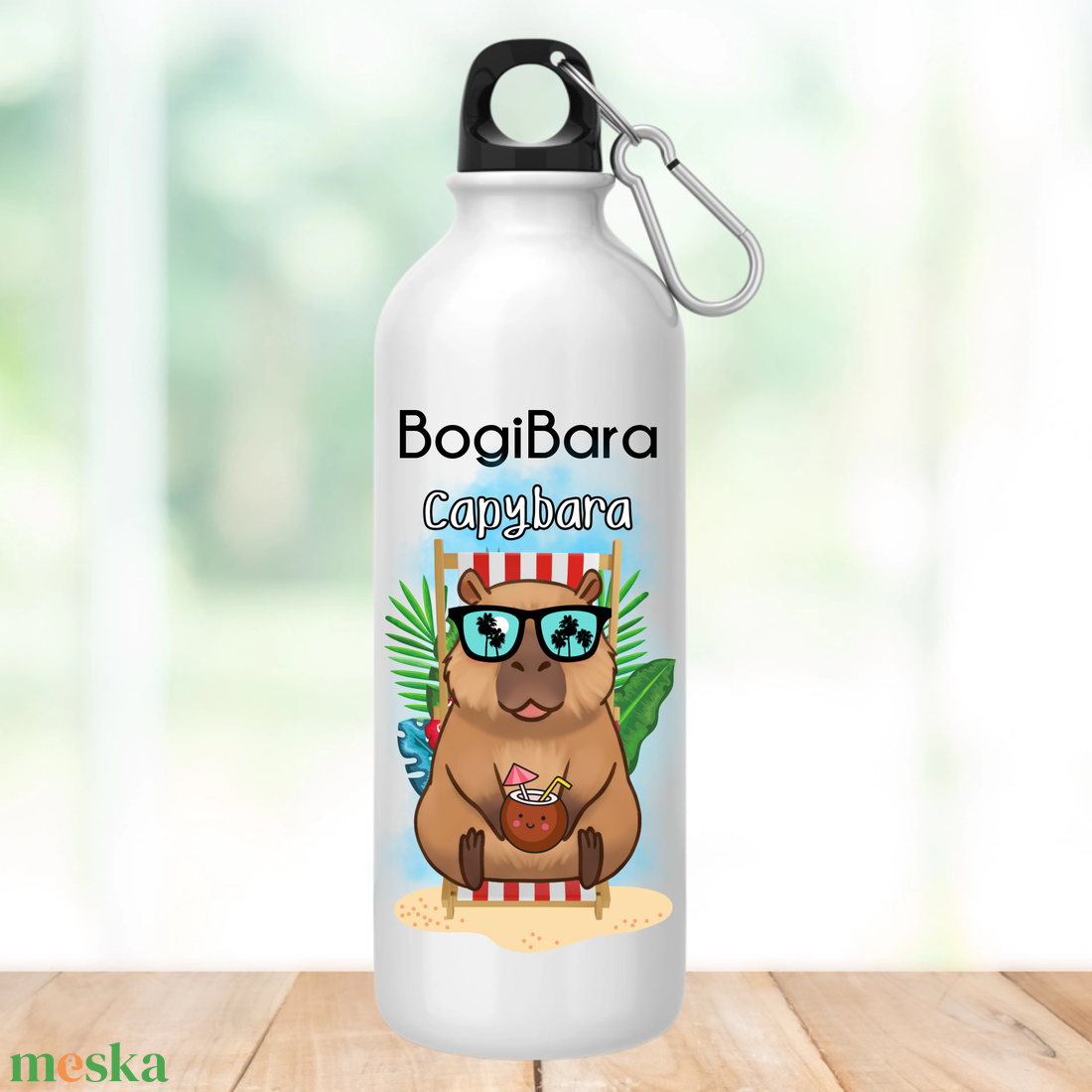 Capybara summer chill kulacs - otthon & életmód - konyhafelszerelés, tálalás - italos kellékek - kulacsok - Meska.hu