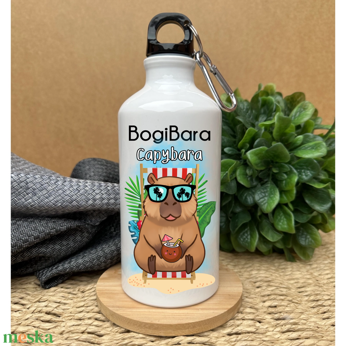 Capybara summer chill kulacs - otthon & életmód - konyhafelszerelés, tálalás - italos kellékek - kulacsok - Meska.hu