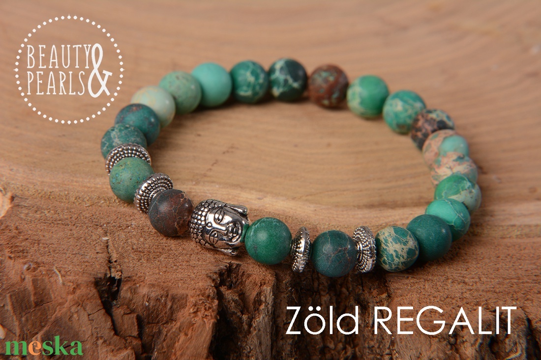 Zöld REGALIT 8 mm MATT - ékszer - karkötő - ásványkarkötő - Meska.hu Zöld REGALIT 8 mm MATT - ékszer - karkötő - ásványkarkötő - Meska.hu