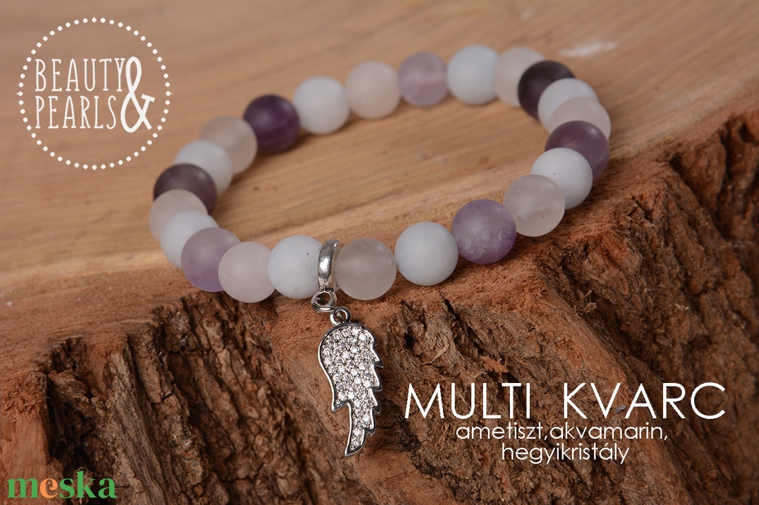 Multi kvarc 8 mm MATT ásvány - ékszer - karkötő - ásványkarkötő - Meska.hu Multi kvarc 8 mm MATT ásvány - ékszer - karkötő - ásványkarkötő - Meska.hu