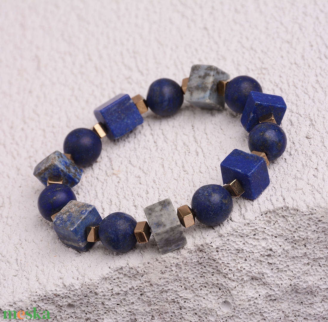 LAPIS LAZULI ásványkarkötő - ékszer - karkötő - ásványkarkötő - Meska.hu LAPIS LAZULI ásványkarkötő - ékszer - karkötő - ásványkarkötő - Meska.hu
