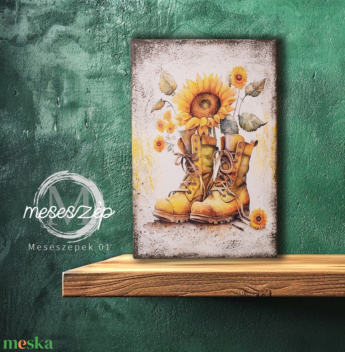 Vászonkép 21x30 Napraforgó bakancsban - otthon & életmód - dekoráció - kép & falikép - vászonkép - Meska.hu Vászonkép 21x30 Napraforgó bakancsban - otthon & életmód - dekoráció - kép & falikép - vászonkép - Meska.hu