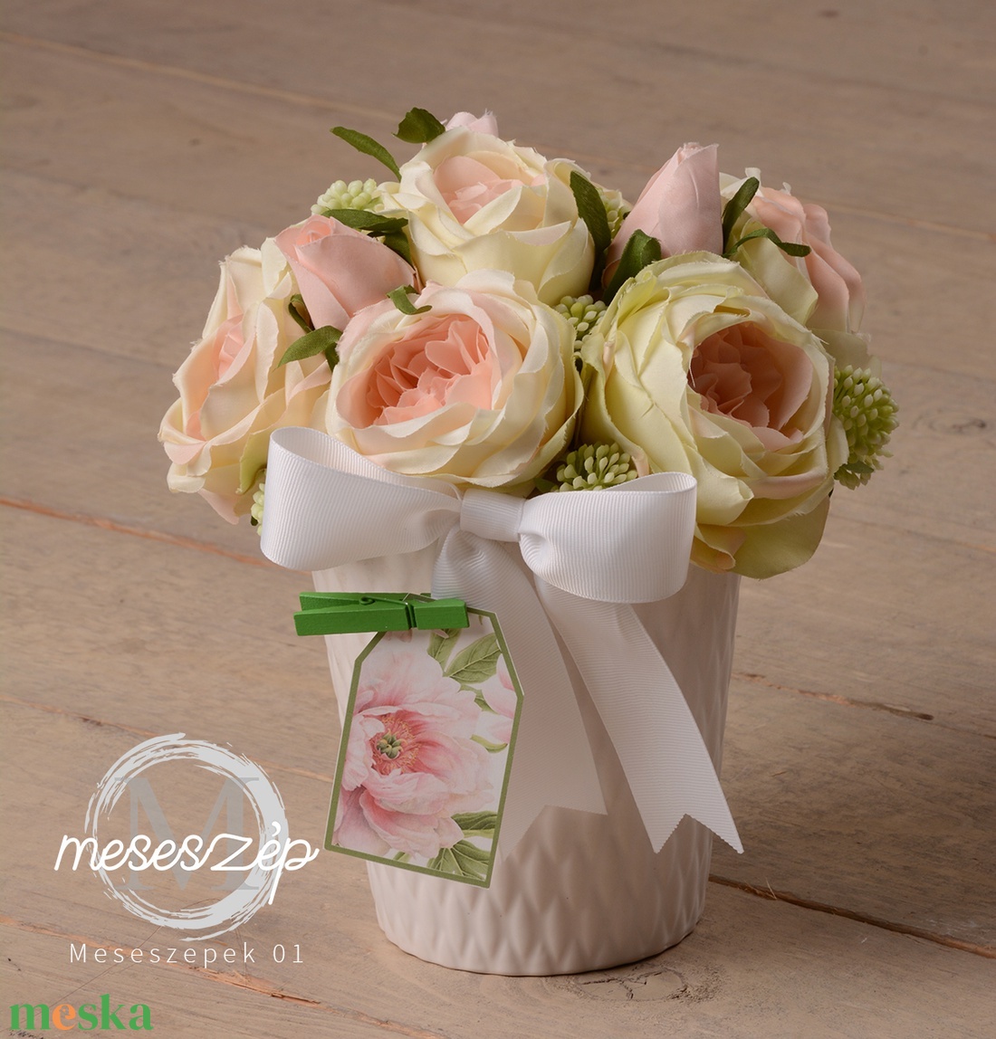 Romantikus  RÓZSÁK - otthon & életmód - dekoráció - asztal és polc dekoráció - asztaldísz - Meska.hu