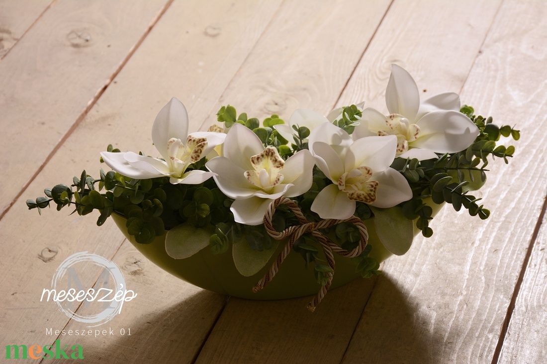 Fehér ORCHIDEA csónakban - otthon & életmód - dekoráció - asztal és polc dekoráció - asztaldísz - Meska.hu Fehér ORCHIDEA csónakban - otthon & életmód - dekoráció - asztal és polc dekoráció - asztaldísz - Meska.hu
