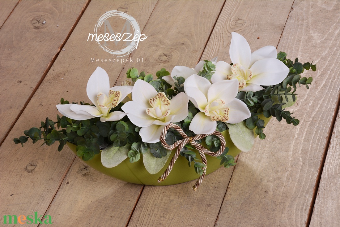 Fehér ORCHIDEA csónakban - otthon & életmód - dekoráció - asztal és polc dekoráció - asztaldísz - Meska.hu Fehér ORCHIDEA csónakban - otthon & életmód - dekoráció - asztal és polc dekoráció - asztaldísz - Meska.hu
