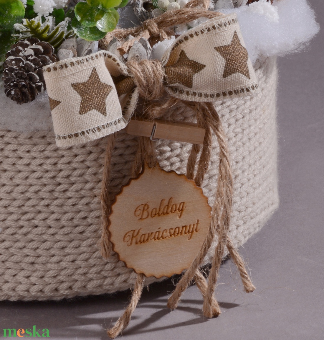 Hintaló vintage hangulat asztaldísz - karácsony - karácsonyi lakásdekoráció - ünnepi asztaldekoráció - Meska.hu