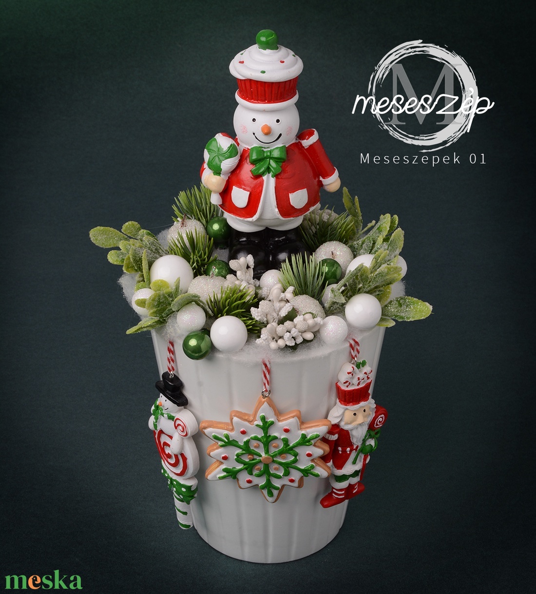 Süti minden mennyiségben karácsonyi asztaldísz - karácsony - karácsonyi lakásdekoráció - karácsonyi manók, figurák - Meska.hu