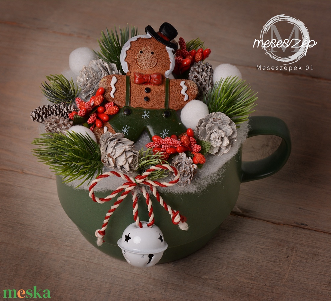 Bögrényi mézeskalács figura  asztaldísz - karácsony - karácsonyi lakásdekoráció - karácsonyi manók, figurák - Meska.hu