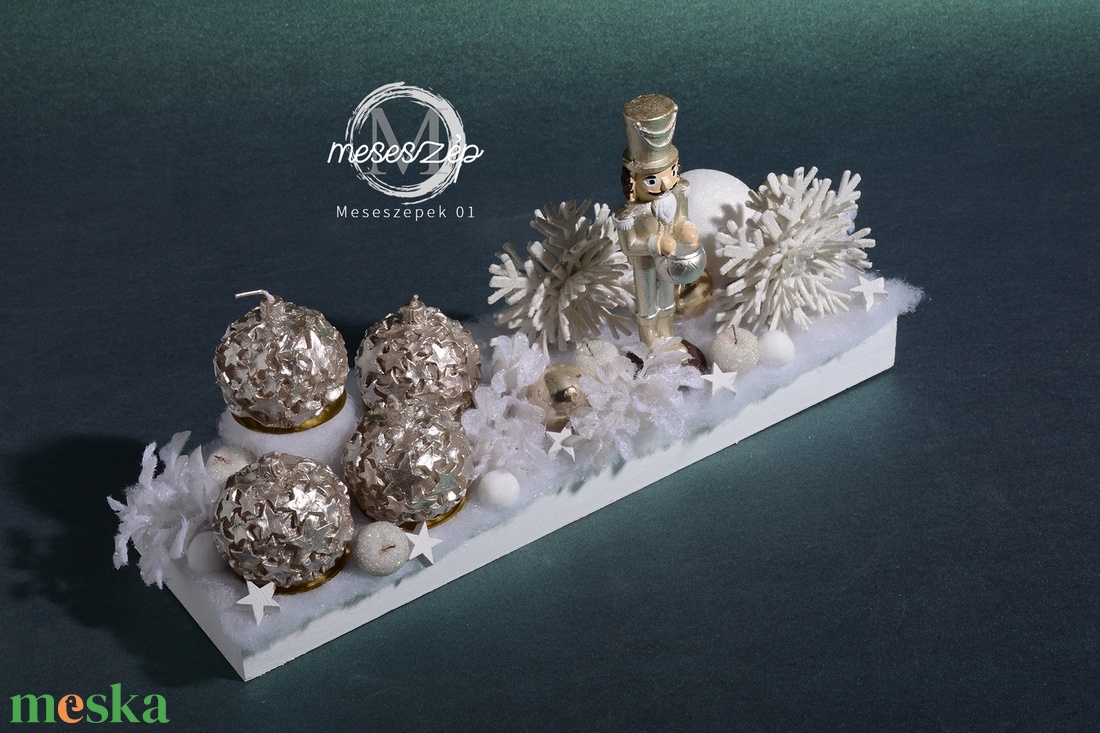 Diótörő elegáns asztaldísz - karácsony - adventi díszek - adventi asztaldísz - Meska.hu