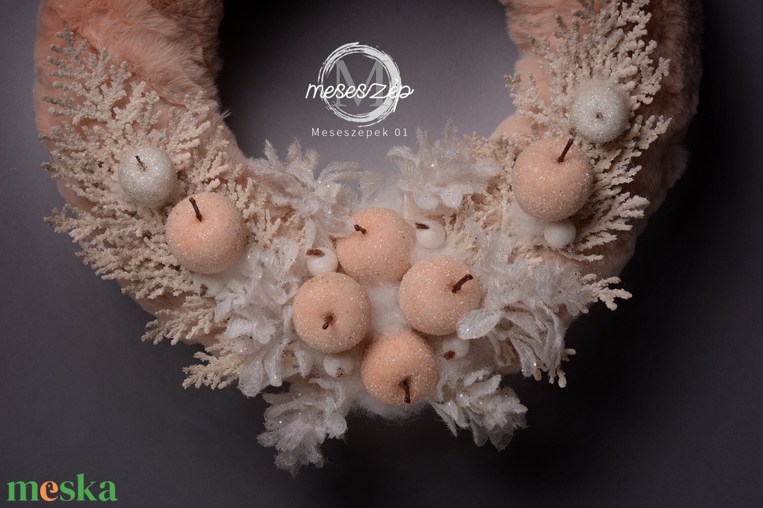 ALMÁK  téli ajtókopogtató - karácsony - karácsonyi lakásdekoráció - karácsonyi ajtódíszek - Meska.hu