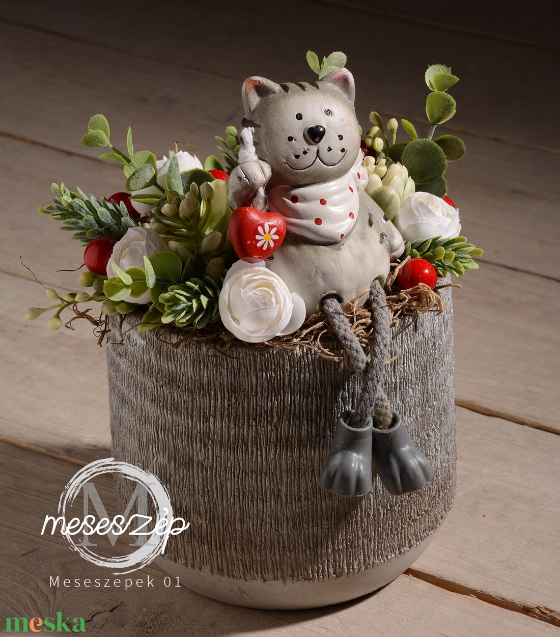 Hello Cicus!  tavaszi asztaldísz - otthon & életmód - dekoráció - asztal és polc dekoráció - asztaldísz - Meska.hu