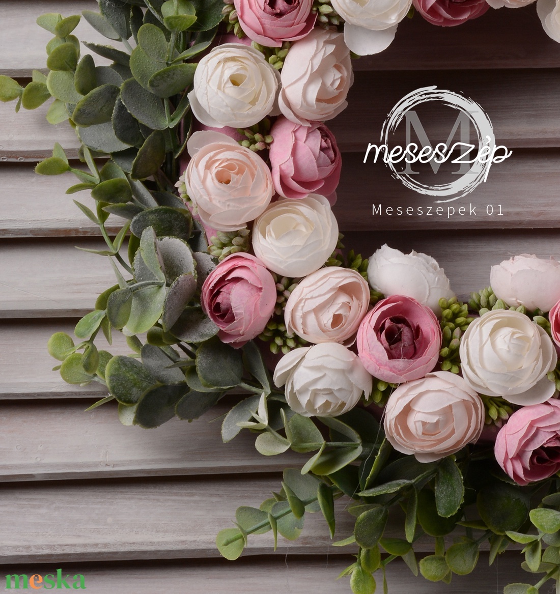 Ajtókopogtató  30 cm tavaszi - otthon & életmód - dekoráció - ajtó- és ablak dekoráció - ajtódísz & kopogtató - Meska.hu