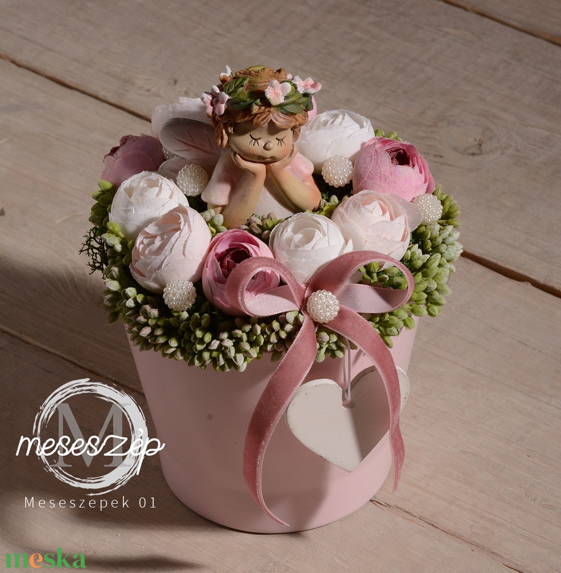 Tavasz tündér tavaszi asztaldísz - otthon & életmód - dekoráció - asztal és polc dekoráció - asztaldísz - Meska.hu