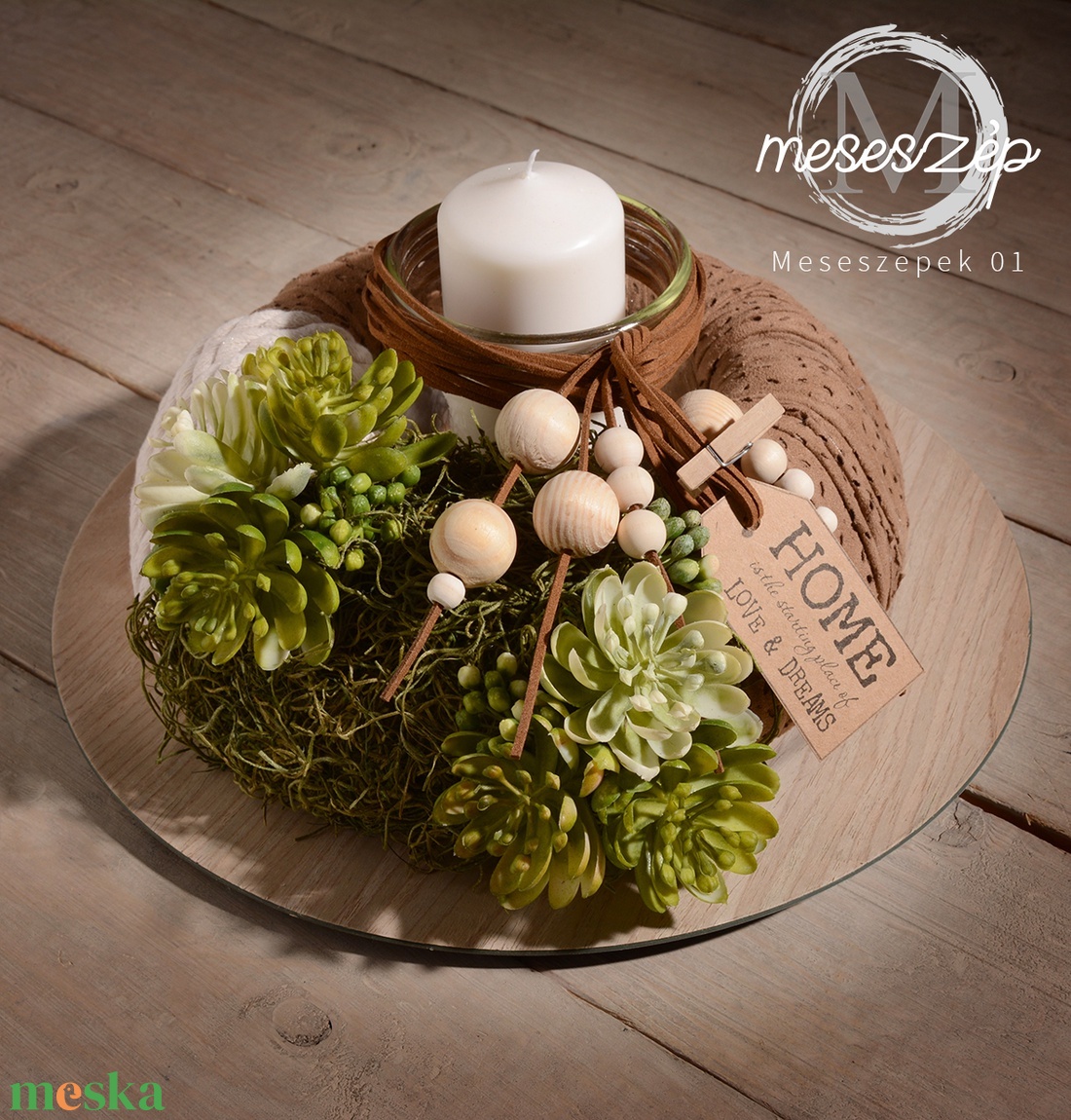 NATURE   rusztikus asztaldísz - otthon & életmód - dekoráció - asztal és polc dekoráció - asztaldísz - Meska.hu