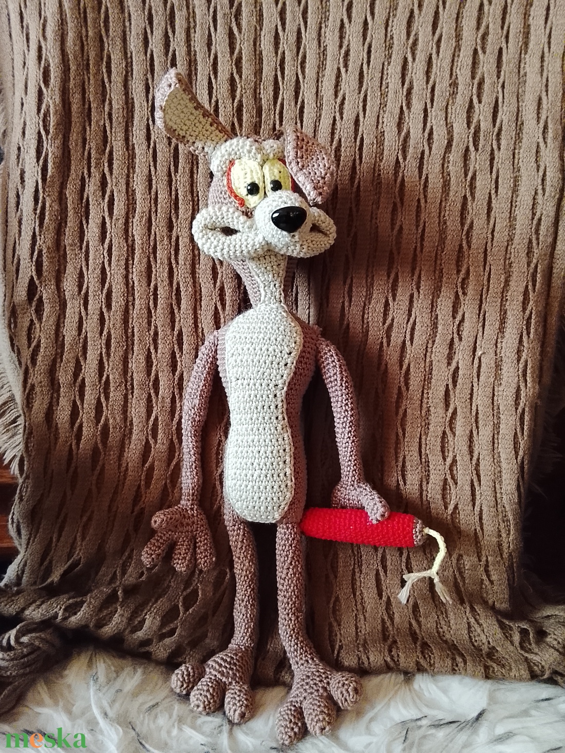 Farkas - baba - mama - baba játékok - szundikendő, alvóka - Meska.hu