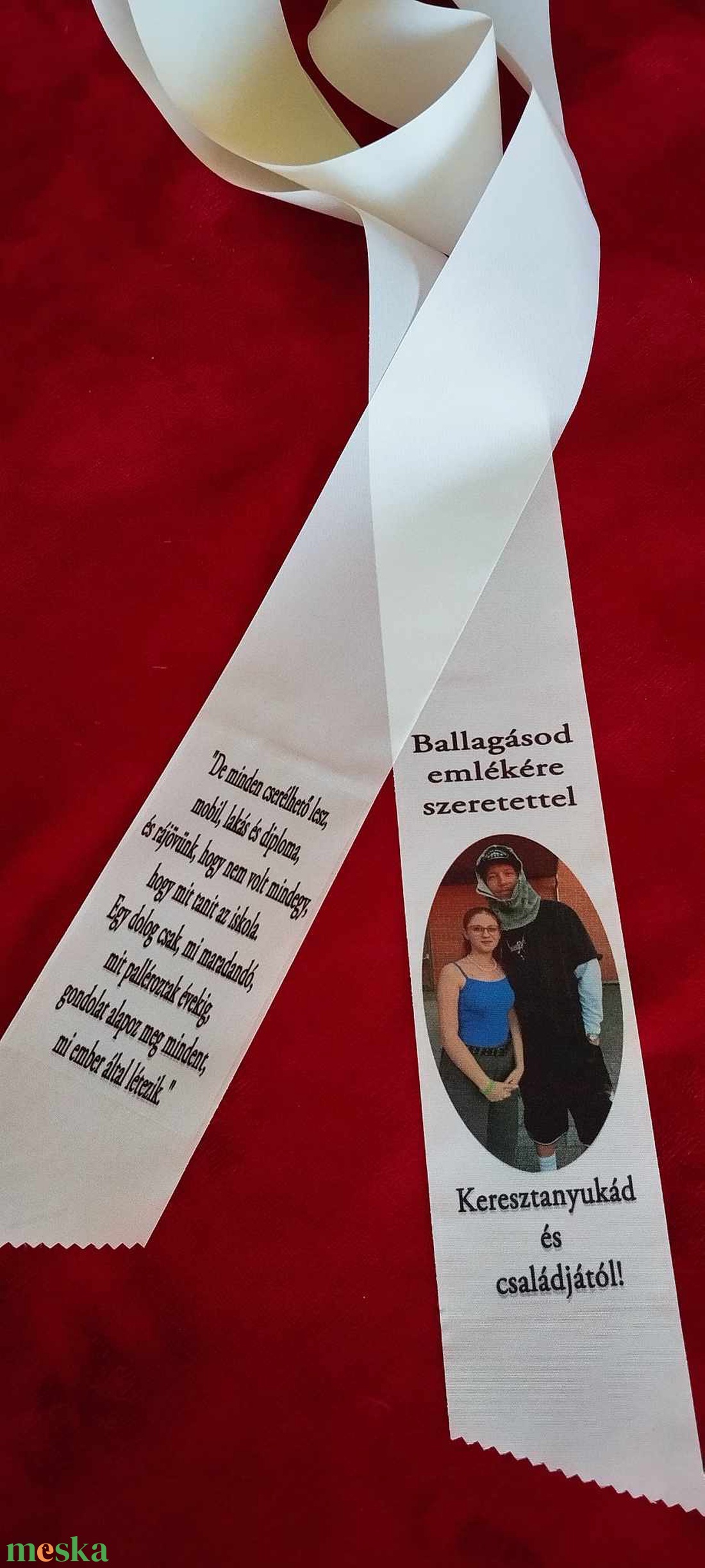 Ballagási szalag, egyedi szöveggel, idézettel, fényképpel. - otthon & életmód - dekoráció - fali és függő dekoráció - felirat - Meska.hu