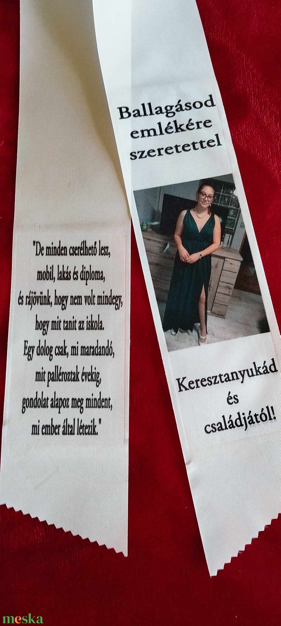 Ballagási szalag, egyedi szöveggel, idézettel, fényképpel. - otthon & életmód - dekoráció - fali és függő dekoráció - felirat - Meska.hu