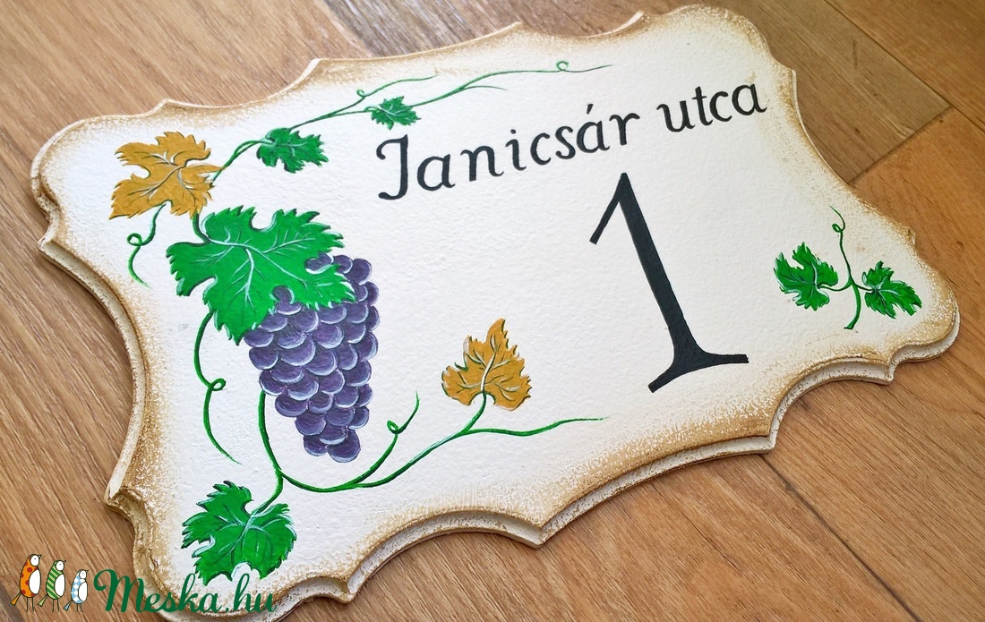 Házszámtábla -  - Meska.hu