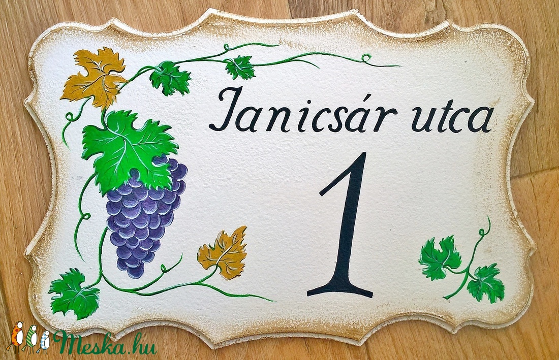 Házszámtábla -  - Meska.hu