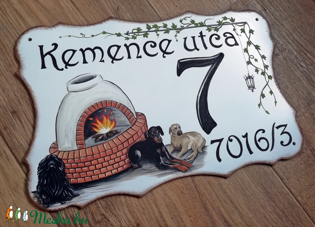 Házszámtábla -  - Meska.hu