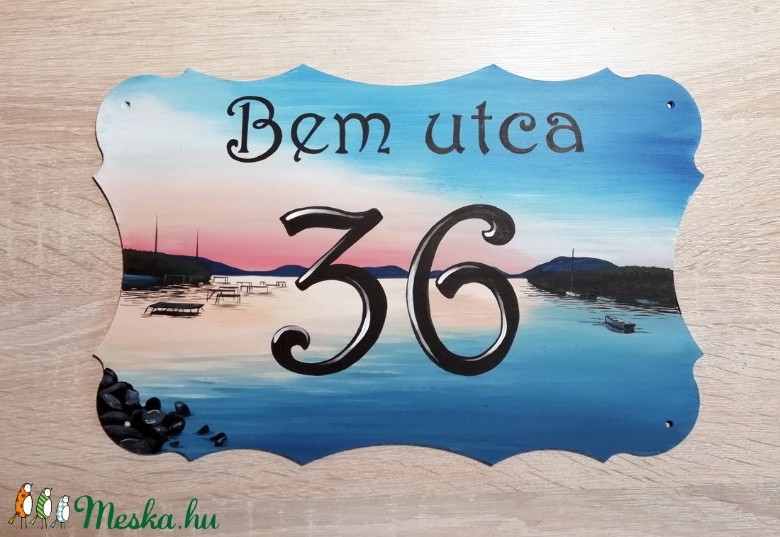 Házszámtábla -  - Meska.hu